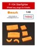 Omask 74842 F-104 Starfighter wheel bay plugs (for Kinetic) 1/48